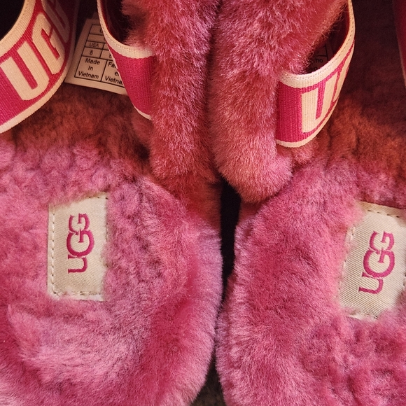 UGG Fluff Yeah slide Size 8 Color Bougainvillea Pink/Purple mix - Picture 7 of 11